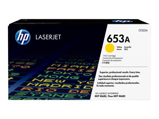 HP 653A Gelb LaserJet Tonerpatrone (CF322A)