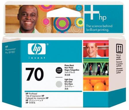 HP 70 Hellgrau, Photo schwarz Druckkopf