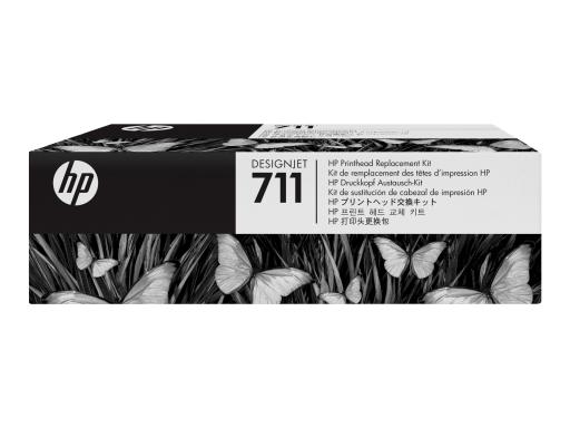 HP 711 Schwarz, Gelb, Cyan, Magenta Druckkopf