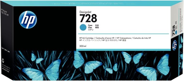 HP 728 Cyan DesignJet Tintenpatrone