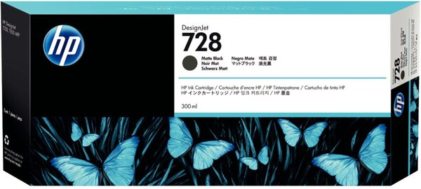 HP 728 mattschwarz DesignJet Tintenpatrone