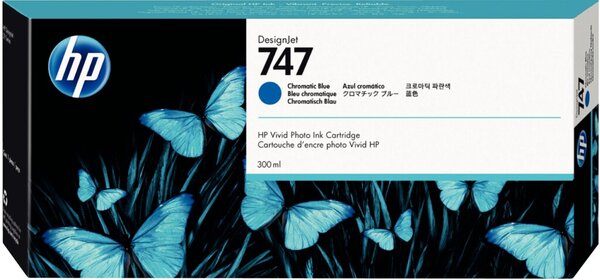 HP 747 300-ML CHROMATIC BLUE