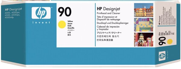 HP 90 Gelb Druckkopf mit Reiniger