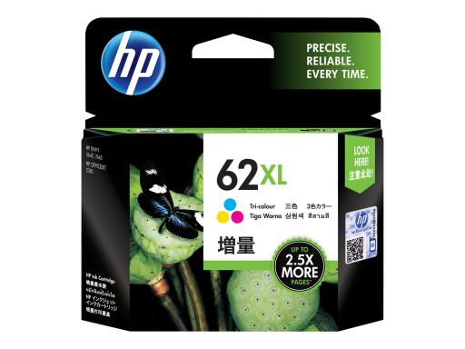 HP INK CARTRIDGE 62XL TRI-COLOR