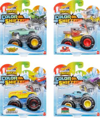 HWMonster Trucks 1:64 Col. Shifters sort, Nr: HGX06