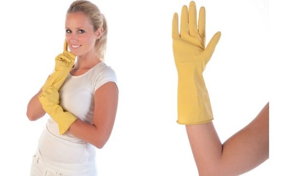 HYGOSTAR Latex-Universal-Handschuh BETTINA, L, gelb (6495038)