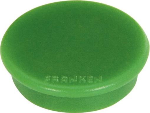 Haftmagnet 24mm grün 10 Stück Haftkraft 300g
