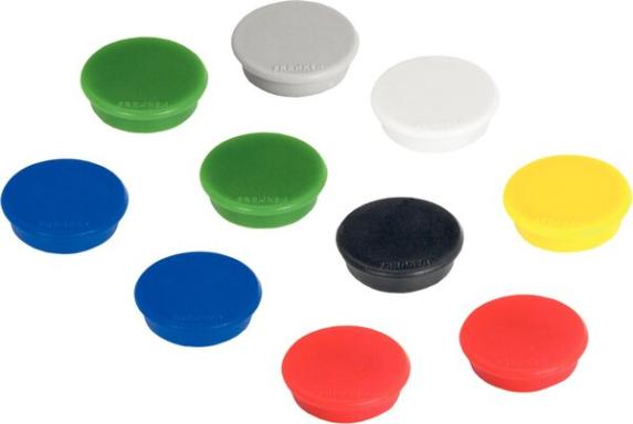 Haftmagnet 32mm sortiert 10 Stück Haftkraft 800g