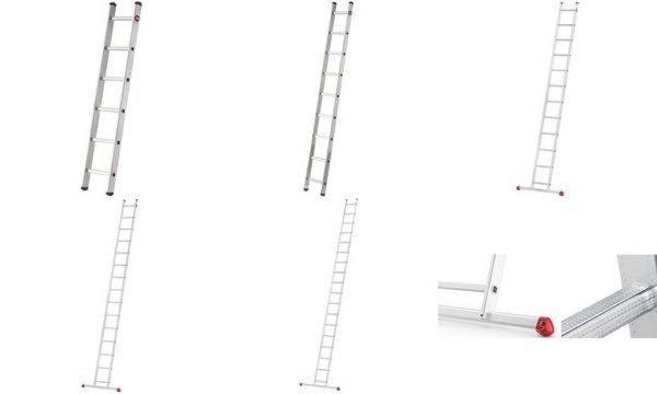 Hailo Alu-Anlegeleiter S60 ProfiSte p UNO, 6 Sprossen (6520426)