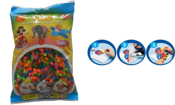 Image Hama_Bgelperlen_midi_Transparent-_Neonmix_img2_4399122.jpg Image