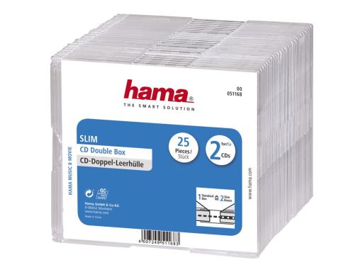 Image Hama_CD_Box_Slim_Double_Transparent_img1_3788601.jpg Image