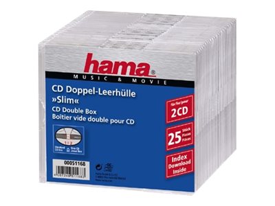 Image Hama_CD_Box_Slim_Double_Transparent_img2_3788601.jpg Image