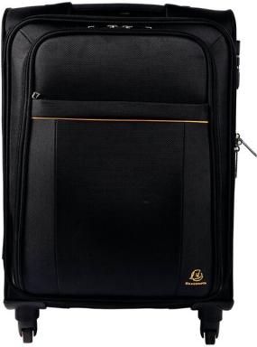 Handgepäck Koffer schwarz Mit ausziehbarem Teleskopgriff