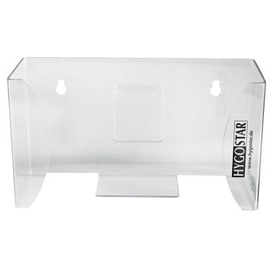 Handschuhboxen-Spender Kunststoff 1-fach | transparent Acryl <br>besonders flexibel, lebensmittelecht