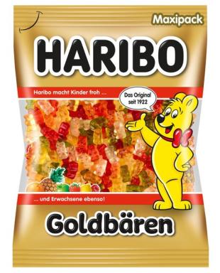 Haribo Goldbären Maxipack 1 KG Beutel Fruchtgummi in frischen , fruchtigen