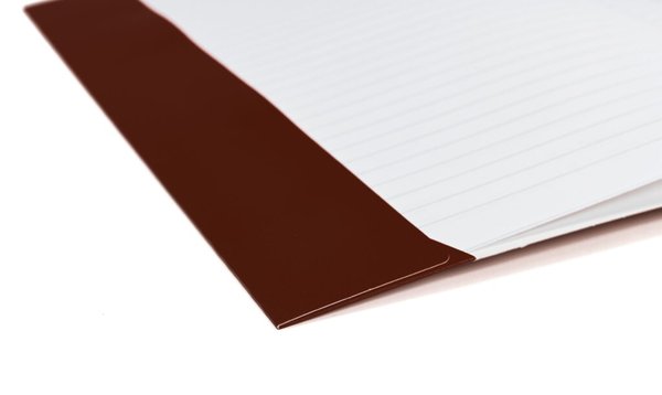 Heftschoner A4, Karton, braun extrastarker Karton, stabil, glänzend