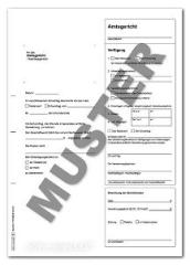 Hinterlegungsantrag für Verfügung von Todes wegen, DIN A4, Hinterlegungsantrag für Verfügung von Todes wegen, DIN A4,