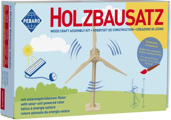 Holzb. SOLAR Windrad 16 Teile, Nr: 834/2