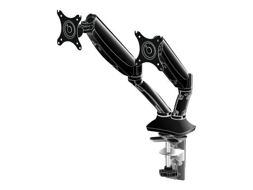 IIYAMA DS3002C-B1 ACC Flexible desk mount for dual monitor 10i-27i height adj. 