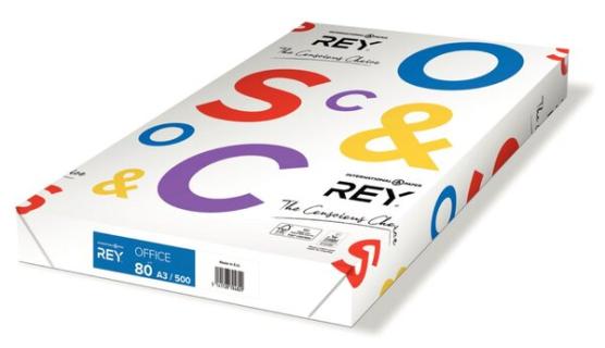 Kopierpapapier, REY Office, A3, 80g, weiß, FSC zertifiziert