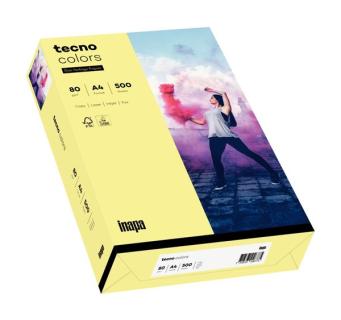 Kopierpapier, Tecno Colors, A4, 80g, hellgelb