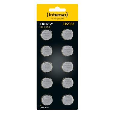 INTENSO Energy Ultra Knopfzelle CR 2032 Lithium 220 mAh 3 V 10 Stück (7502430)