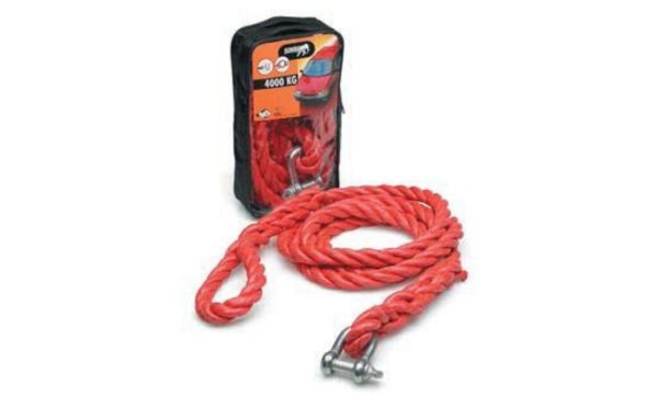 IWH KFZ-Abschleppseil Jumbo, 4.000 kg, mit Schäkel, rot (11570100)