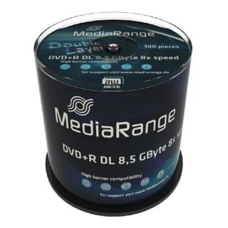 MediaRange DVD+R Double Layer 8x Cake100 (Mindestabnahme VPE=6 Stck.=252,00)