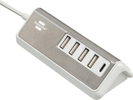 brennenstuhl estilo USB-Multiladegerät, 4x USB + 1x USB-C