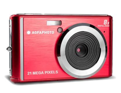 AGFA Photo DC5200 Digitalkamera 21 Mio. Pixel Rot, Silber