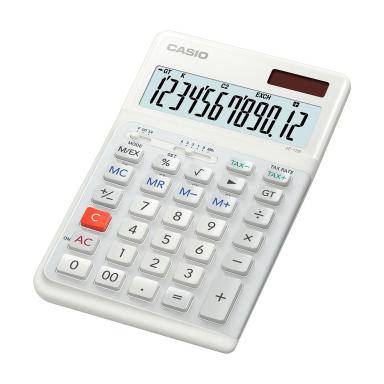CASIO JE-12E-WE Tischrechner weiß