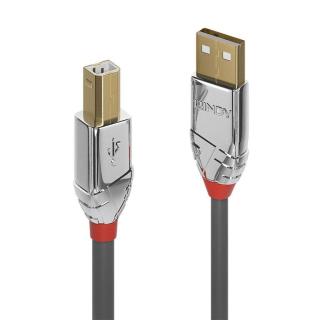 LINDY USB 2.0 Typ A an B Kabel Cromo Line 2m