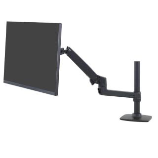 ergotron Monitor-Halterung LX mit hoher Säule 45-537-224 schwarz für 1 Monitor, Tischklemme, Tischbohrung