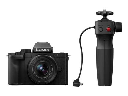 PANASONIC Lumix DC-G100D schwarz + H-FS 12-32 + DMW-SHGR2