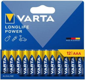 VARTA Alkaline Batterie "LONGLIFE POWER", Micro AAA, 12er