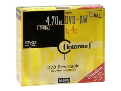 Intenso DVD-RW 4.7GB, 10er Pack