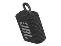 JBL Go 3 Bluetooth Lautsprecher Wasserfest, Staubfest Schwarz