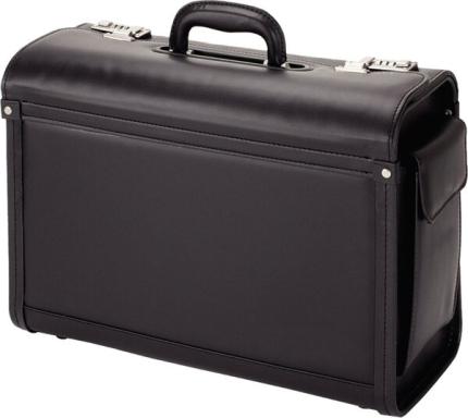 JÜSCHA Alassio - Pilot case - Kunstleder - Schwarz