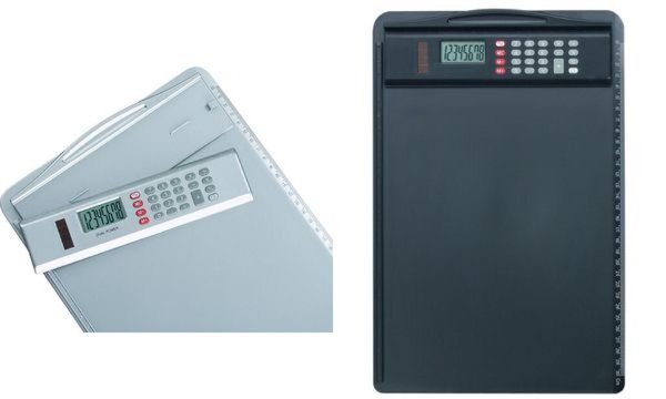 JÜSCHA Alassio Klemmbrett, schwarz (B)228 x (T)18 x (H)347 mm aus Kunststoff, m