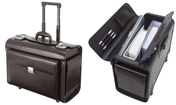 JÜSCHA Alassio SILVANA Tasche für 43 cm (17" ) Notebook - Schwarz - Kunstleder,