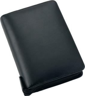 Bind Systemplaner A6 Nappaleder sw ohne Kalender, mit Reißverschluss