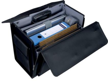 Alassio Pilotenkoffer "ROCCA II", Mikrofaser, schwarz