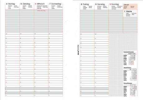 bind Ersatzkalender 2025 für Terminplaner A5 Modell 15501