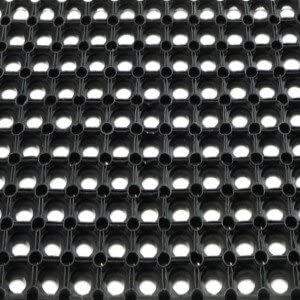 Jumbo Ringmatte 75 x 100 cm, schwarz, offen | Höhe 23 mm