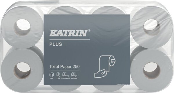 KATRIN Toilettenpapier PLUS 250 SOFT 3-lagig 72 Rollen