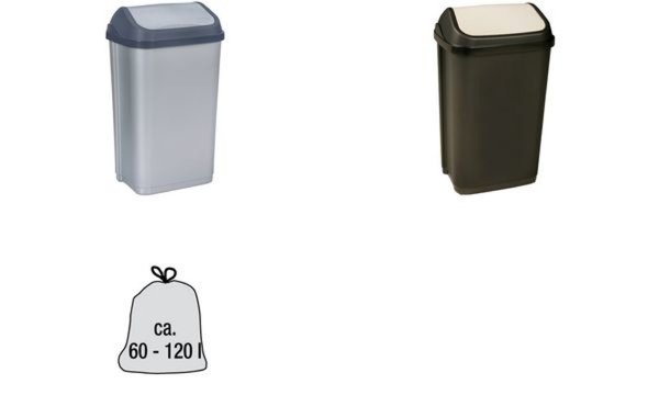 Image KEEEPER_Abfalleimer_swantje_50_Liter_silber_img3_4308550.jpg Image