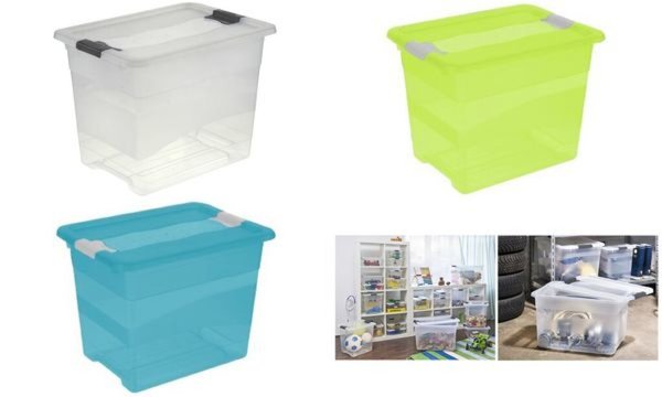 KEEPER OKT Aufbewahrungsbox "Kristall-Box", 24 Liter, transparent Box und Decke