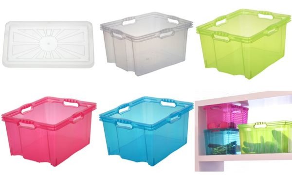 KEEPER OKT Aufbewahrungsbox "Multi-Box XL", 24 Liter, natur Farbe: natur-transp