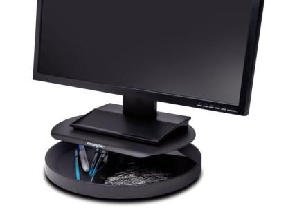 Monitorstand SmartFit Spin2, schwarz um 360° drehbare Ablage,
