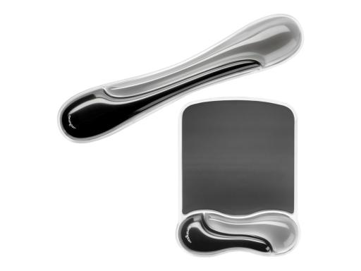 KENSINGTON Duo Gel Auflage f. Maus, rauch/schwarz